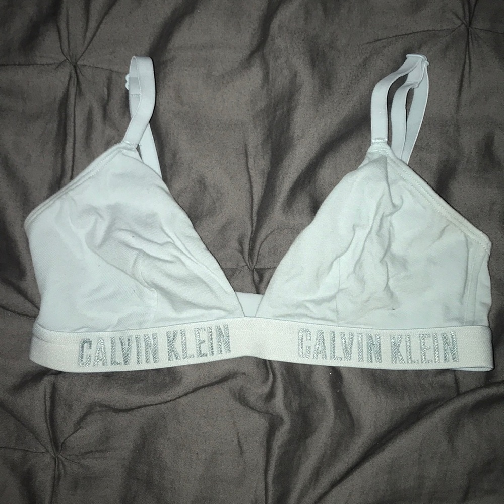 Baby blue unpadded bralette